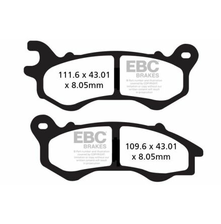 Brake Pad Sfac-Series Carbon Scooter