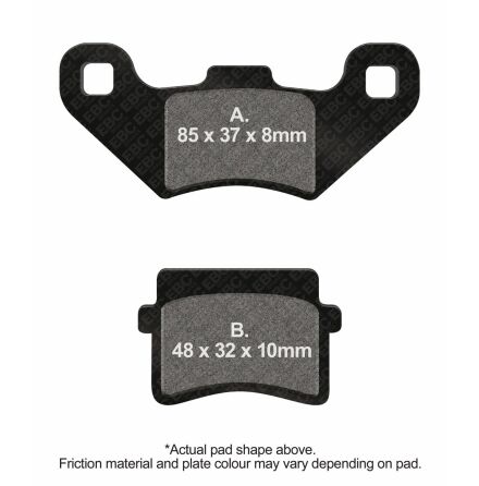Brake Pad Carbon Scooter