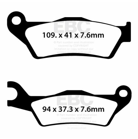 Brake Pad Sfa-Series Organic Scooter