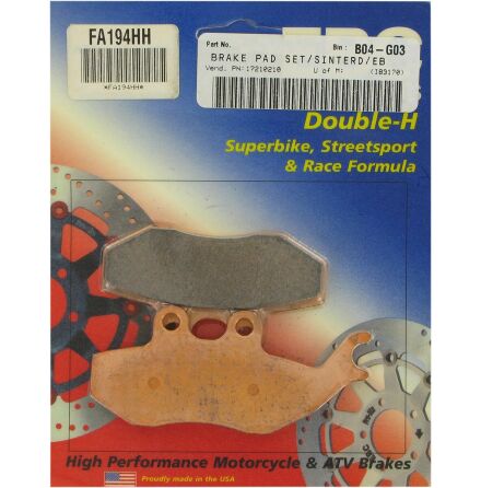 Brake Pad Fa-Hh Series Sintered Metal