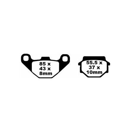 Brake Pad Sfa-Hh Series Sintered Metal Scooter