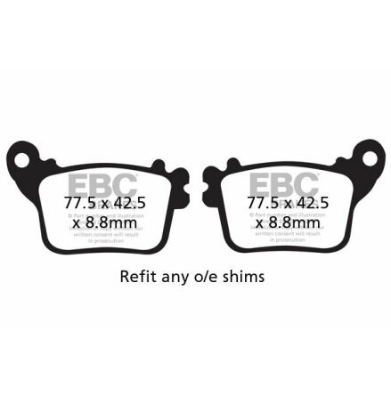 Brake Pad Fa-V Series Sintered Metal/Organic Compound