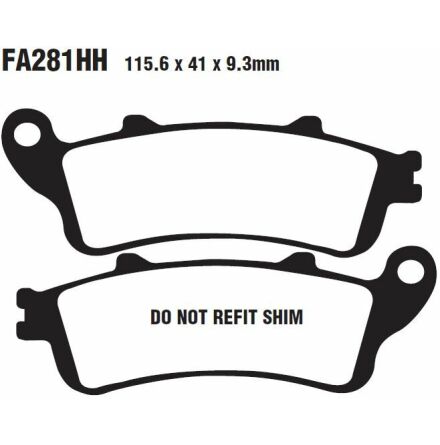 Brake Pad Sfa-Hh Series Sintered Metal Scooter