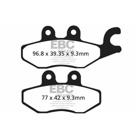 Brake Pad Sfa-Hh Series Sintered Metal Scooter