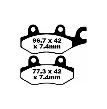 Brake Pad Fa-Tt Series Carbon Fiber Offroad
