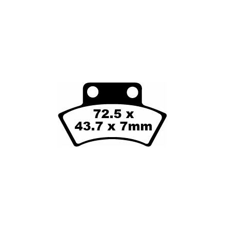 Brake Pad Fa-Tt Series Carbon Fiber Offroad
