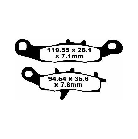 Brake Pad Fa-Tt Series Carbon Fiber Offroad