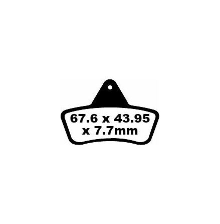 Brake Pad Fa-Tt Series Carbon Fiber Offroad