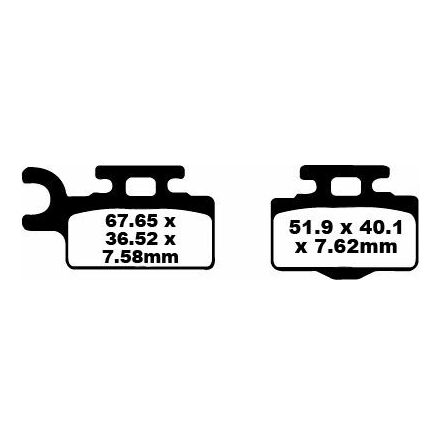Brake Pad Fa-Tt Series Carbon Fiber Offroad