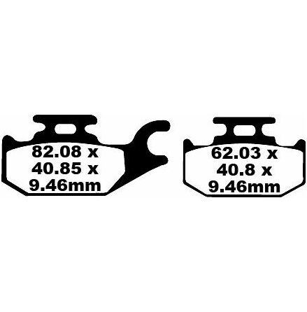 Brake Pad Fa-Tt Series Carbon Fiber Offroad