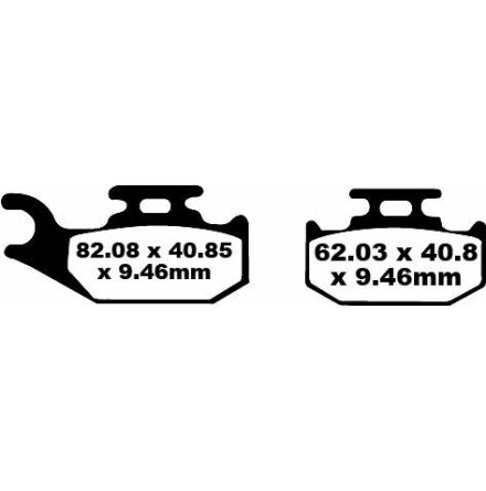 Brake Pad Fa-Tt Series Carbon Fiber