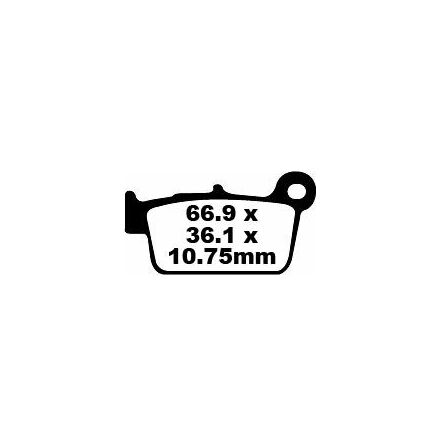 Brake Pad Fa-Tt Series Carbon Fiber