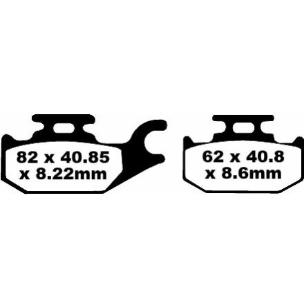 Brake Pad Fa-Tt Series Carbon Fiber
