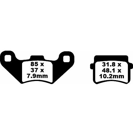 Brake Pad Fa-Tt Series Carbon Fiber
