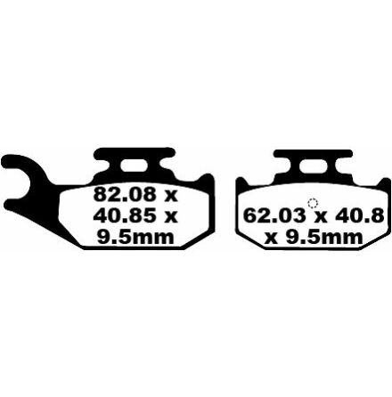 Brake Pad Fa-Tt Series Carbon Fiber Offroad