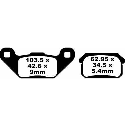 Brake Pad Fa-Tt Series Carbon Fiber Offroad