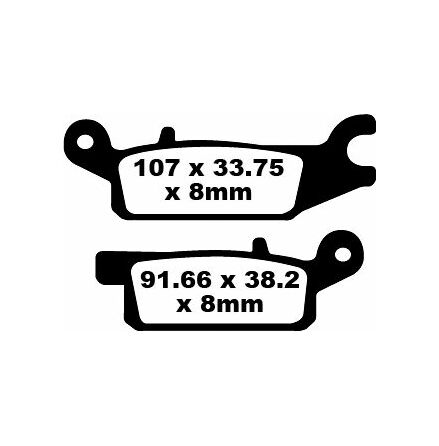 Brake Pad Fa-Tt Series Carbon Fiber