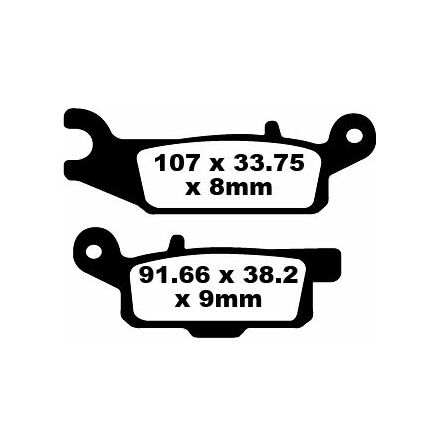 Brake Pad Fa-Tt Series Carbon Fiber