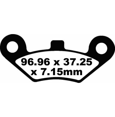 Brake Pad Fa-Tt Series Carbon Fiber