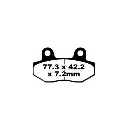 Brake Pad Sfa Series Organic