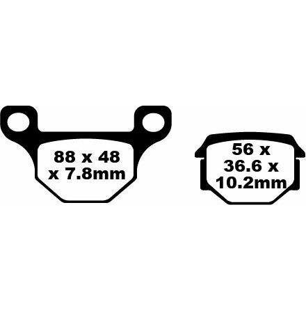 Brake Pad Sfa Series Organic