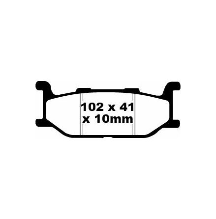 Brake Pad Sfa Series Organic