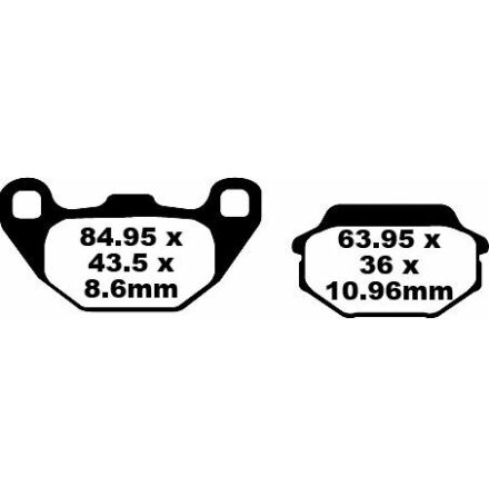 Brake Pad Sfa Series Organic