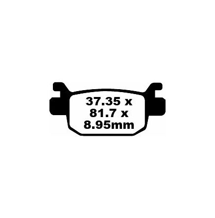 Brake Pad Sfa Series Organic