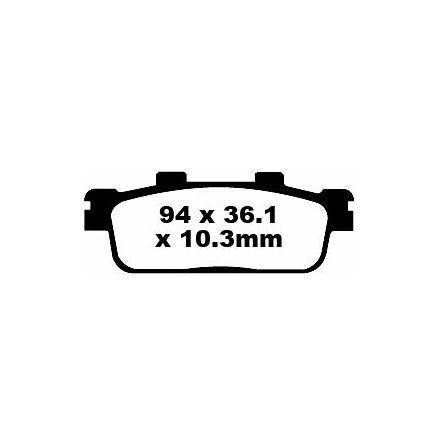 Brake Pad Sfa Series Organic