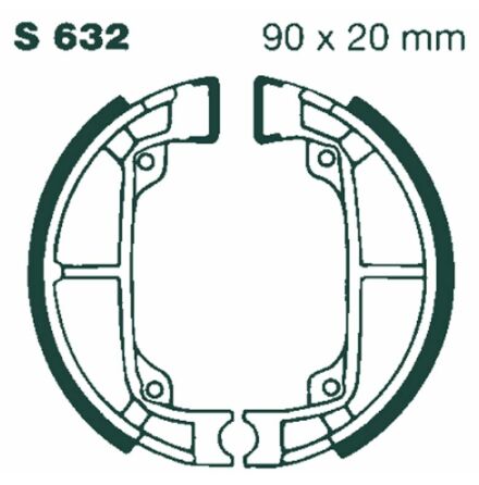 Brake Shoe Plain Series Organic