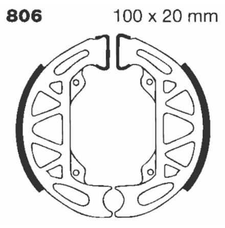 Brake Shoe Plain Series Organic