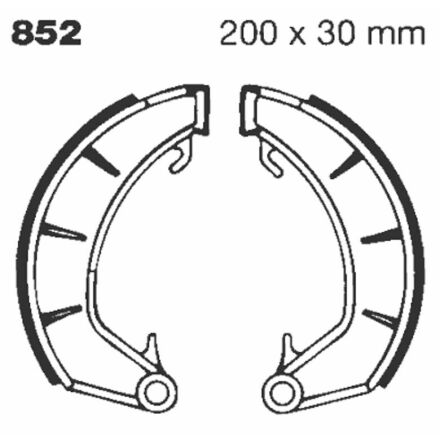 Brake Shoe Plain Series Organic