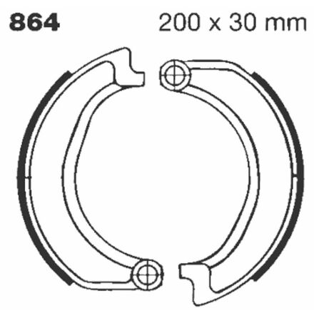 Brake Shoe Plain Series Organic