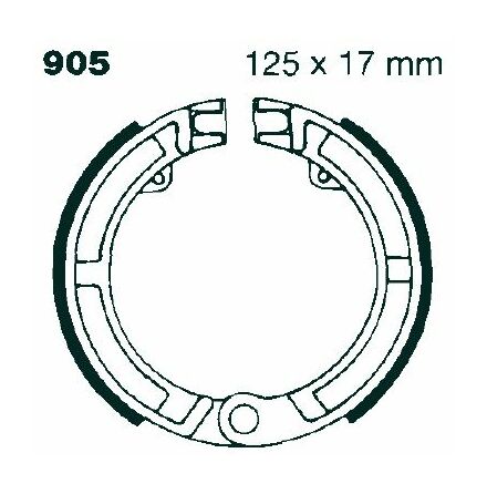 Brake Shoe Plain Series Organic