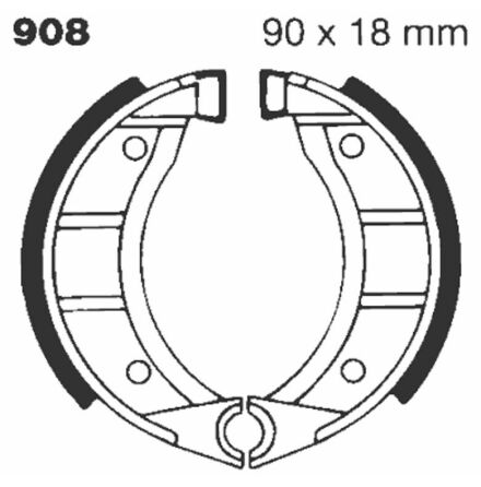 Brake Shoe Plain Series Organic