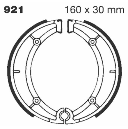 Brake Shoe Plain Series Organic