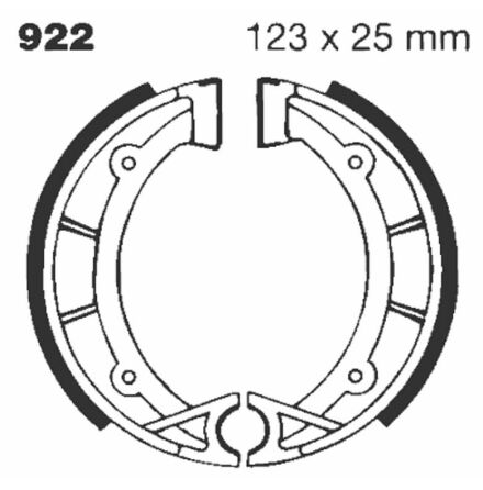 Brake Shoe Plain Series Organic