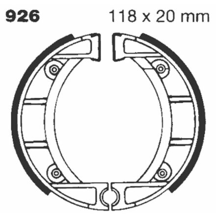 Brake Shoe Plain Series Organic