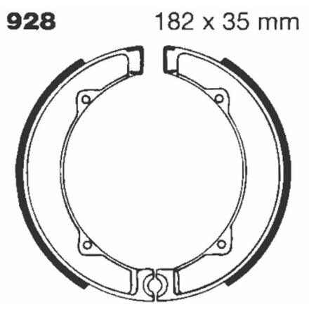Brake Shoe Plain Series Organic