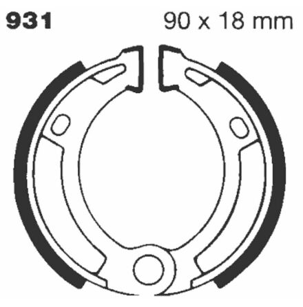Brake Shoe Plain Series Organic