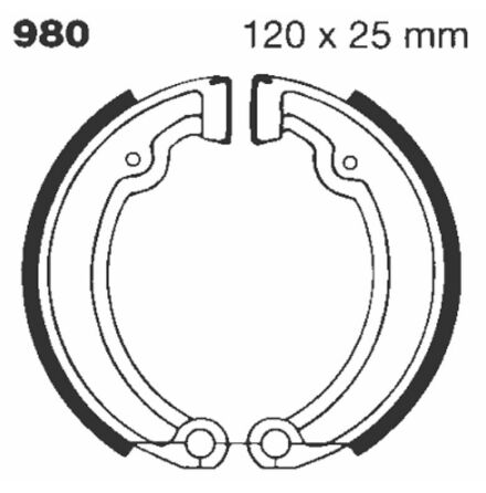 Brake Shoe Plain Series Organic
