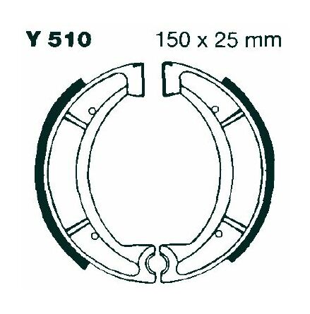 Brake Shoe Water Grooved Series Organic