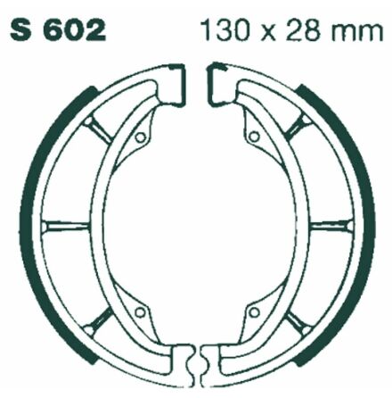 Brake Shoe Water Grooved Series Organic