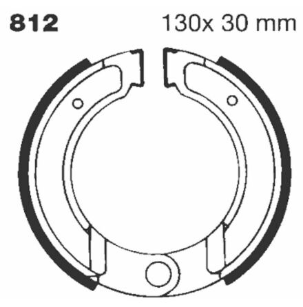 Brake Shoe Water Grooved Series Organic