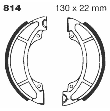 Brake Shoe Water Grooved Series Organic
