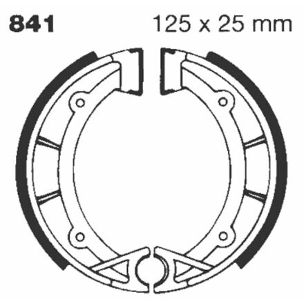 Brake Shoe Water Grooved Series Organic