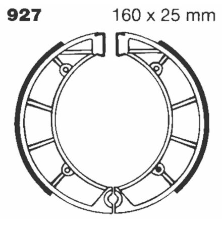 Brake Shoe Water Grooved Series Organic