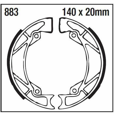 Brake Shoe Plain Series Organic