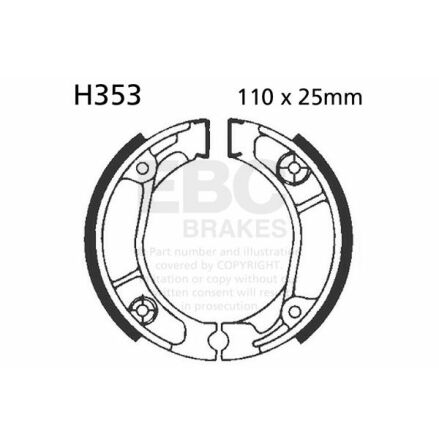 Brake Shoe Plain Series Organic