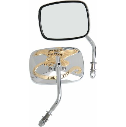 Mirror Ltr Gold Pair